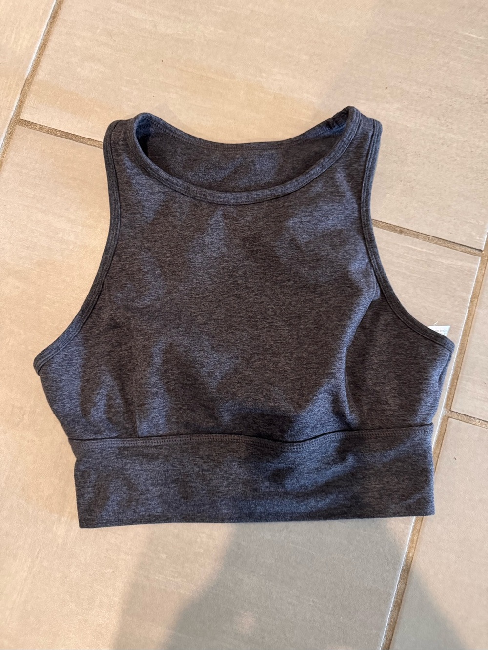 JoyLab Charcoal High-Neck Sports Bra
